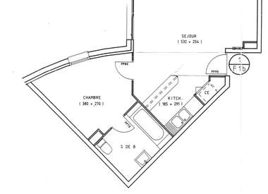 Appartement 2 Pièces 34 m²